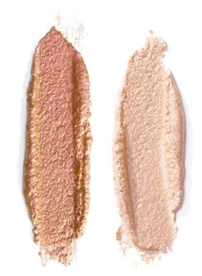 PATRICK TA Major Dimensions Eye Illusions Eyeshadow Duo, Talk to My Team, Champagne Sparkle/Pink top Sparkle - Image 2